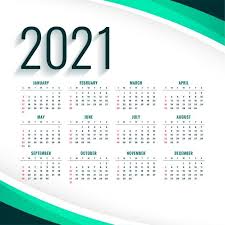 Download Stylish 2021 Modern Calendar Design Template In Turquoise Color For Free In 2020 Calendar Design Template Modern Calendar Design Calendar Template