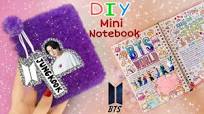 DIY School Supplies | BTS Diary | How To Make A Mini Notebook | Paper Craft  | Jungkook