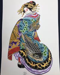 Traditional japanese geisha tattoo designs. 3 775 Likes 36 Comments Alex Rusty Alexrusty On Instagram I Have This Piece In Deep Japanese Tattoo Traditional Japanese Tattoos Japan Tattoo