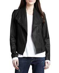 T71x2 Vince Leather Scuba Jacket Leather Jackets Women Scuba Jacket Leather Jacket