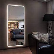 Place the mirror strategically to create the illusion of more open space in the room. China Home Decorative Standing Leaning Framed Full Length Led Floor Mirror Lighted China Led Mirror Multi Function Mirror
