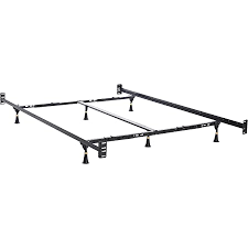 This bed frame bracket comes with two headboard/footboard brackets to allow headboard or footboard attachment to your frame. Amazon Com Hollywood Bed Frames Bed Frame With Headboard Footboard Attachment 6 Legs And Adjustable Glides Queen Eastern King Furniture Decor