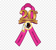 Look at links below to get more options for getting and using clip art. Ribbon Logo Think Pink Washington Redskins Free Transparent Png Clipart Images Download