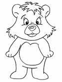 Choose from the best free care bear coloring pages and print them out. Bear Coloring Pages