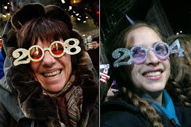 Founding Fathers of New Year's Novelty Glasses