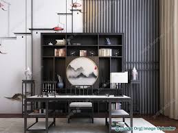 Download Free 3d Model Desk Study Set Study Set Soft Seating Bistro Chairs