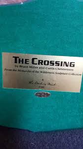 DANBURY MINT "THE CROSSING" ELK SCULPTURE BY BRUCE MILLER & CURTIS  CHRISTENSEN