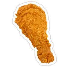 Fried Chicken Leg Sticker By Adamcampen Fried Chicken Legs Chicken Legs Fried Chicken