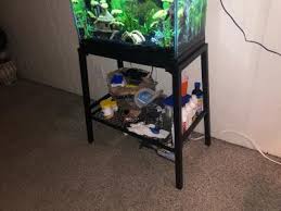 The skiffs used to make these pieces have been used for many years to catch fish that would be sold later in. Aqua Culture 10 20 Gallon Steel Aquarium Stand Walmart Com Walmart Com