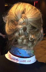 Inside Out French Braid Pinned Up Updo Flightattendanthair Hairstyles Flightattendanf Flight Attendant Hair Hair Styles Inside Out French Braid