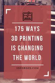 A Collection Of Some Of The Most Amazing And Inspiring Real World Uses For 3dprinting From Medical 3d Printing Business 3d Printing Art 3d Printing Machine
