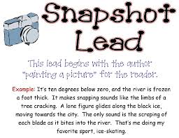 Snapshot Lead Beth Newingham Writing Lessons Narrative Writing Teaching Writing