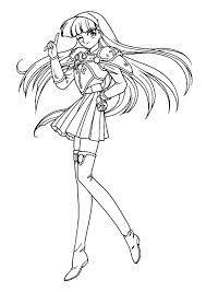 Coloriage a imprimer fille relax max. Coloriage Portrait Fille Manga Dessin Gratuit A Imprimer
