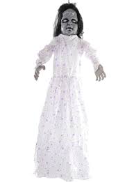 This demonic baby decoration is ready for blood as it rests in a crawl. Freaky Light Up Hanging Baby Doll Prop Light Up Zombie Doll