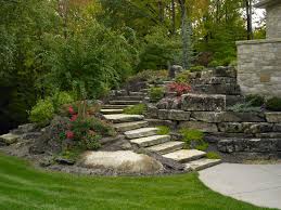 Bed each stone into the hill on at least 2 in. Natural Stone Landscaping Aching Acres Landscaping
