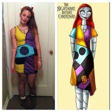 This was the perfect costume for my husband since he was. Miss Mel Miss Heather Sally Costume Nightmare Before Christmas Costume Sally Nightmare Before Christmas
