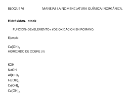 Ejemplos de compuestos de elementos con tres estados de oxidación fórmula estados nombre según nomenclatura tradicional cr+6o3 +2, +3 , +6 óxido documents similar to nomenclatura tradicional. Manejas La Nomenclatura Quimica Inorganica Ppt Descargar