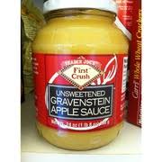 first crush gravenstein applesauce