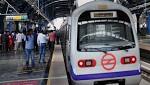 Narendra Modi flag Delhi Metro's