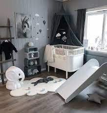 This perfectly preppy boy nursery with a gorgeous accent wall is the perfect combination of cute and function and will give you tons of baby boy nursery decor ideas! 20 Fabulous Baby Boy Room Design Ideas For Inspiration Modern Baby Room Nursery Baby Room Minimalist Baby Room