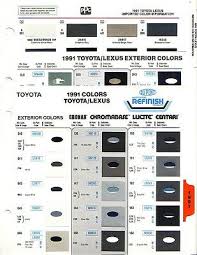 1991 Toyota Lexus Camry Celica Supra Mr2 Paint Chips Ppg And Dupont Ebay