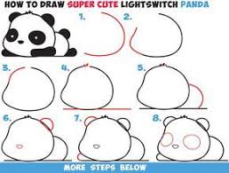 How To Draw A Super Cute Kawaii Panda Bear Laying Down Easy Step By Step Drawing Tutorial For Kids Beginners En 2020 Avec Images Dessin Kawaii Dessins Faciles Panda Dessin