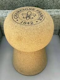 Giant Champagne Cork Stool Cork Table Portugal France 1842 Viking Frenchcountry Champagne Corks Cork Cork Table