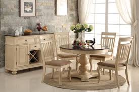 There are 2,951 suppliers who sells round dining room tables chairs on alibaba.com, mainly located in asia. Timeless Two Tone Off White Brown Cherry Dining Table Set Featuring Country Style In Two Tone Round Dining Table Sets Round Dining Room Sets Round Dining Room