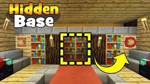 Minecraft Tutorial How To Make A Secret Library Base Hidden Base Tutorial Youtube Minecraft Tutorial Minecraft Interior Design Minecraft Projects