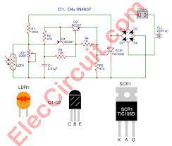 General electric 2pk plugin led night light white. Automatic Night Light Circuit Using Scr