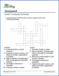 Usa daily crossword fans are in luck—there's a nearly inexhaustible supply of crossword puzzles online, and most of them are free. Crosswords For Grade 5 K5 Learning