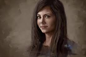 I do love it when a lovely portrait goes abstract in editing too. Digital  artWork by MMaM, Martin.