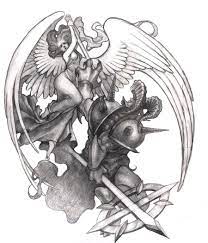 Good Vs Evil By Misha Dragonov On Deviantart Drawings Skulls Drawing Good Vs Evil Tattoos