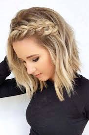Simple Braid Hairstyle Idea To Copy Short Hair Updo Hair Waves Beach Wave Hair