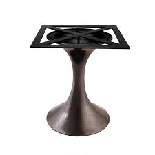 311 uzar2 handmade metal table base | pedestal table base, coffee table base, dining table base. Bungalow 5 Stockholm Bronze Dining Table Base Pairs With 52 60