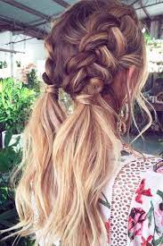 Inspiring Double Braids On Long Brown Blonde Hair Braids For Long Hair Medium Hair Styles Easy Braids