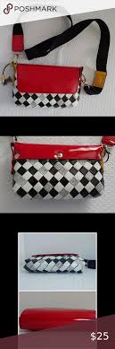 Nahui Ollin Black Red Candy Wrapper Crossbody In 2020 Red Candy Black And Red Purses Crossbody