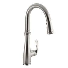 May 28, 2021 · kohler kitchen faucets are made at the kohler faucets operations plants in arkansas and wisconsin, us. Kohler Kitchen Bellera 1 Or 3 Hole Single Handle Pull Down Sprayer Kitchen Faucet In Vibrant Stainless With Docknetik And Sweep Spray K 560 Vs Kralsu Sink And Faucet Supplies