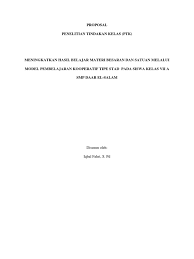 Contoh soal ipa pesawat sederhana kelas 8 smp mts kurikulum 2013 berbentuk pilihan ganda dengan empat alternatif jawaban. Proposal Ptk Penelitian Tindakan Kelas Pdf
