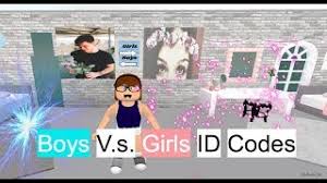 Meaning, that there are still some bugs and possible glitches so the gameplay isn't final. Roblox Welcome To Bloxburg Boys V S Girls Id Codes Youtube