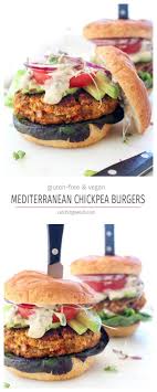 Mediterranean Chickpea Burgers Darn Good Veggies Recipe Chickpea Burger Healthy Recipes Vegetarian Recipes