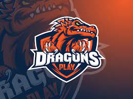 Dragons Play Mascot Logo Esports Logo Mascot Game Logo Design