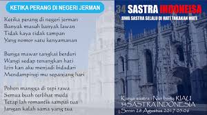 Sebelum lahirnya sang buah hati, orang tua pasti akan menyiapkan segala sesuatu untuk menyambutnya. Pantun Latest Love When The War On German Country 34 Indonesian Literature English Translation Today Is Saturday Tonight Sunday Ni Perang Jerman Indonesia