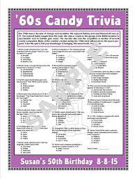 Read on for some hilarious trivia questions that will make your brain and your funny bone work overtime. 1960s Candy Trivia Printable Game Personalize For Birthdays Anniversaries Candy Themed Parties And M Trivia Questions And Answers Trivia Candy Themed Party