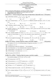 Edu Ro Simulare Bac 20 Martie 2019 Xi Xii Matematica Subiecte Si Bareme Mate Info Stiinte Tehnologic Pedagogic Proba E C Clasa A 11 A Si Clasa A 12 A Jitaruionelblog Pregatire Bac Si Evaluarea Nationala