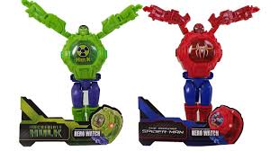 Avengers Oyuncaklarindan Kol Saati Olabilen Hulk Yesil Adam Ve Spiderman Orumcek Adam Actik Youtube