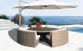 This plastic dining set is also lightweight and easy to move around. Mezzo Curved Sofa Section