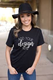 Bella 3001 Black Shirt Mockup Black Tshirt Mock Up Black Crewneck Model Mock Up Bella 3001 Model Mock Clothing Mockup Bride Shirts Bride Bachelorette Shirts