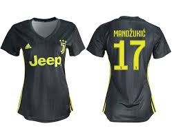 Adidas juventus home jersey 2018 2019. 2018 19 Juventus 17 Mandzukic Third Away Soccer Jersey