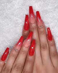 Nailsartaddict Nailsartaddict Nailpro Nailsartaddict Nailpro Sacnails Nailonpoint Vietnai Coffin Nails Designs Red Acrylic Nails Ombre Acrylic Nails This is a bold and beautiful mani.